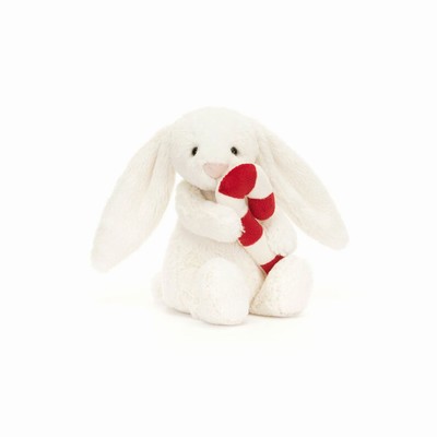 Jellycat Bashful with Candy Cane Bunnies UK | 98123JZLD